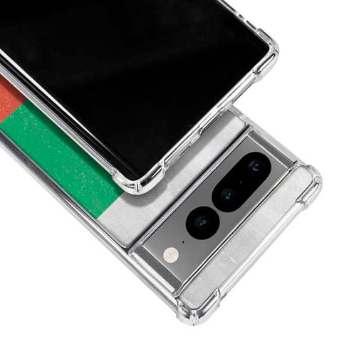 Bulgarian Flag Distressed Google Pixel 7 Pro Clear Case